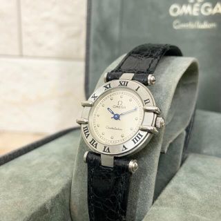 オメガ(OMEGA)の【美品】omega コンステレーション レディース 腕時計 クォーツ 箱付き(腕時計)