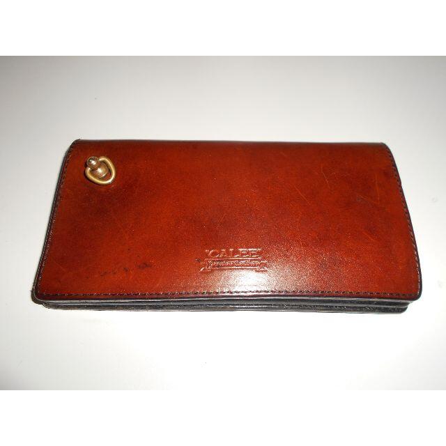 081051● CALEE PLANE LEATHER LONG WALLET