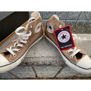 コンバース(CONVERSE)のコンバース　ハイカット　スニーカー　ブラウン　23.5㎝　converse(スニーカー)