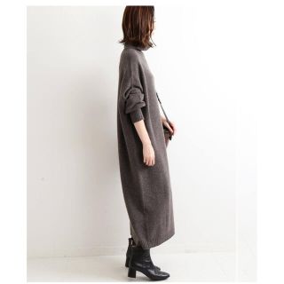 IENA イエナ　ウールカシミヤ タートルネックワンピース