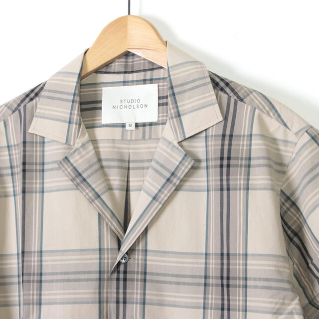 STUDIO NICHOLSON MADRAS キャンプカラーシャツ 美品 ピックアップ特集