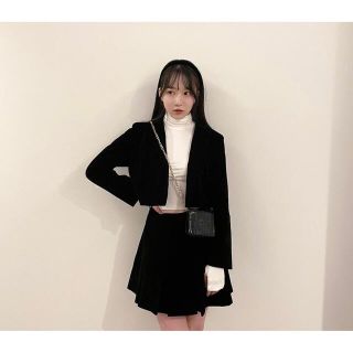 スタイルナンダ(STYLENANDA)のベルベットプリーツスカート【本日中限定値下げ】(ミニスカート)