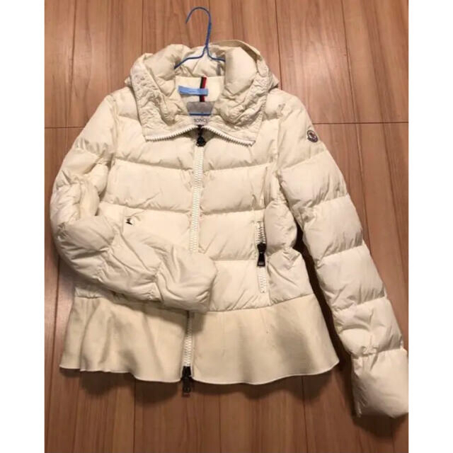 約38cm位身幅MONCLER☆モンクレール ネセア NESEA ホワイト☆白☆サイズ0