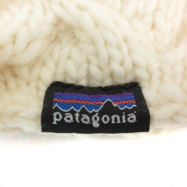 patagonia(パタゴニア)のパタゴニア ニット帽 ワッチキャップ ビーニー帽子 ウール 白 レディースの帽子(その他)の商品写真