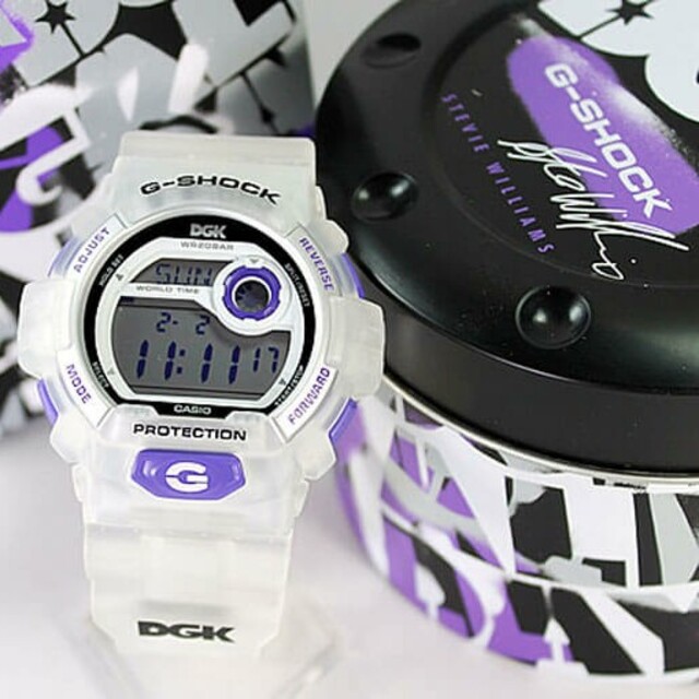 G-SHOCK(ジーショック)のG-SHOCK　DGK　コラボモデル 専用缶のみ　30周年記念　美品　入手困難 メンズの時計(その他)の商品写真