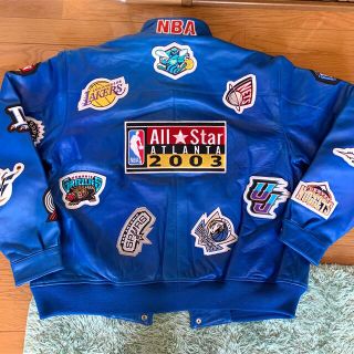 ジェフハミルトン jh design NBAマルチチームワッペンレザージャケット(レザージャケット)