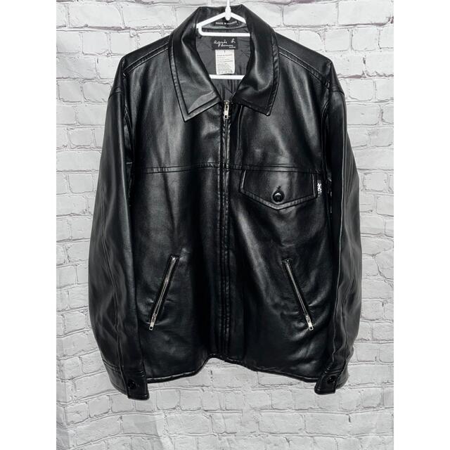 agnes b. homme ジャケット フランス製 合成皮革 | bombaytools.com
