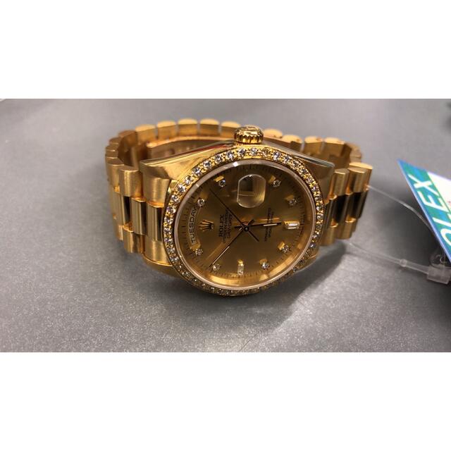 ROLEX - Rolex Daydate YG18 アフターダイヤモンドベゼル デイデイトの