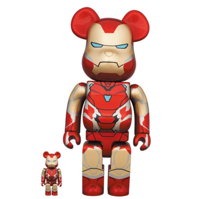 MEDICOM TOY(メディコムトイ)のBE@RBRICK IRON MAN MARK 85 100％ & 400％ エンタメ/ホビーのフィギュア(その他)の商品写真