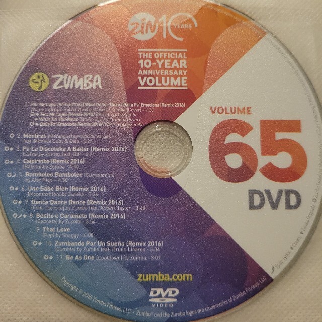 ZUMBA　ズンバ　CD DVDのセット 9