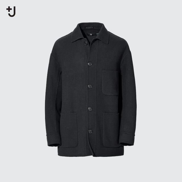 UNIQLO(ユニクロ)のユニクロ +J ウールブレンド オーバーサイズシャツジャケット D.グレー XS メンズのジャケット/アウター(その他)の商品写真