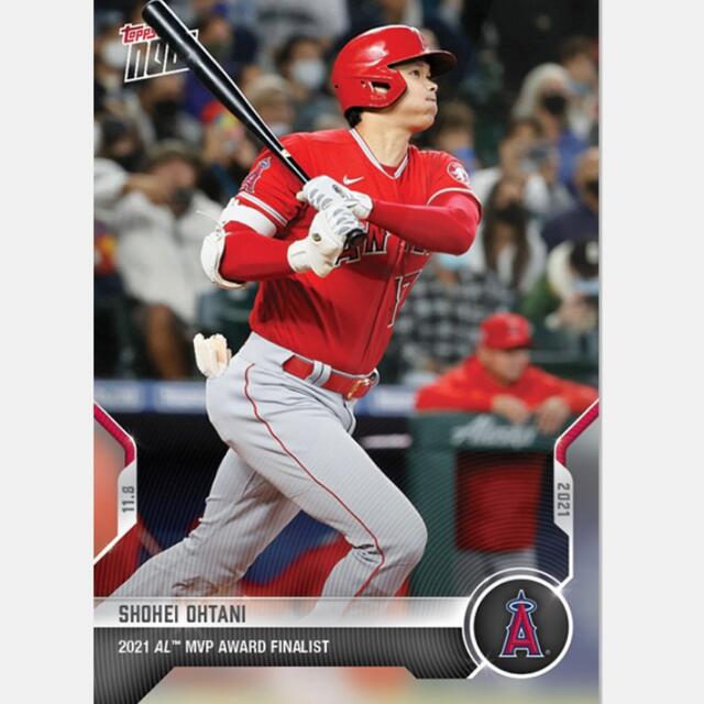 北海道日本ハムファイターズ(ホッカイドウニホンハムファイターズ)の大谷翔平 Topps now OS-17 MVP最終候補記念 エンタメ/ホビーのタレントグッズ(スポーツ選手)の商品写真