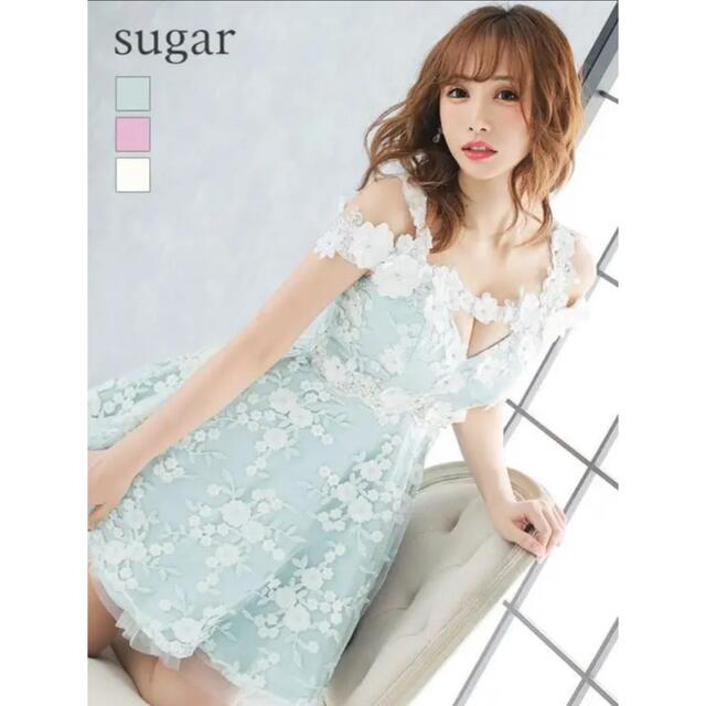 ROBE   限定カラー ローブドフルール キャバドレス フレア Sugar S