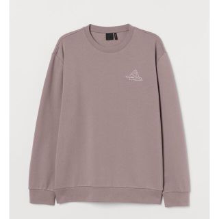 エイチアンドエム(H&M)のＨ＆Ｍ★美品 デザイン スウェット トレーナー クルーネック S 長袖(スウェット)