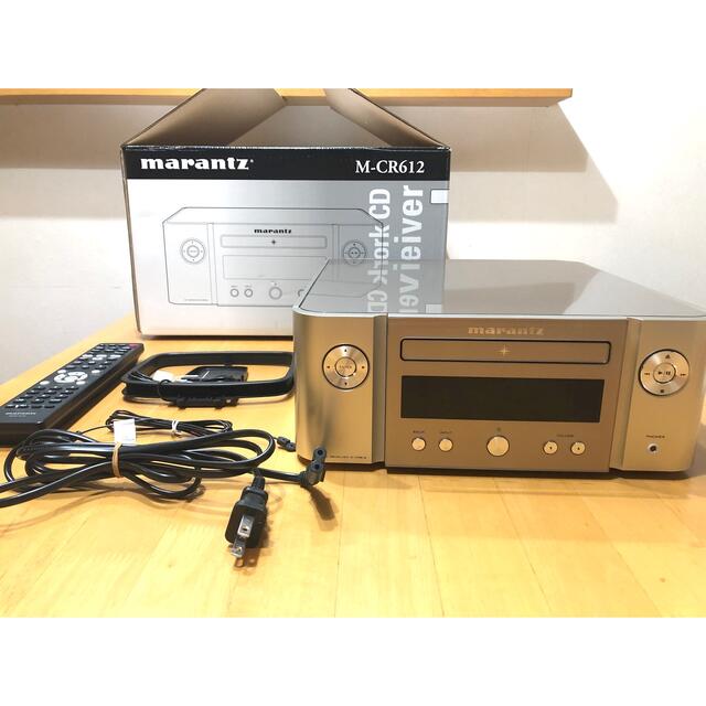 【美品】Marantz M-CR612 CDレシーバー シルバーゴールド