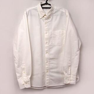 ムジルシリョウヒン(MUJI (無印良品))の無印良品 オックスフォード ボタンダウンシャツ ホワイト Lサイズ(シャツ)