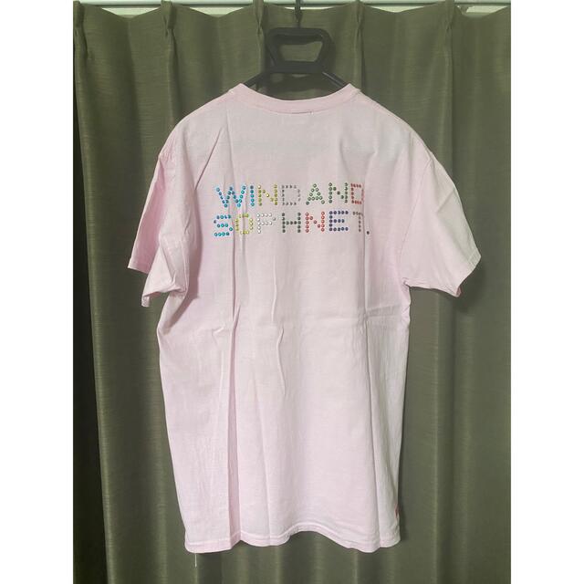 SEA(シー)のウィンダンシー　ソフネット　Tシャツ　Lサイズ　ピンク メンズのトップス(Tシャツ/カットソー(半袖/袖なし))の商品写真