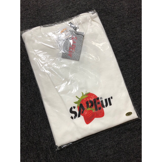 【新品】SAPEur (サプール) ストロベリープリントロゴTシャツ