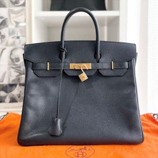 エルメス(Hermes)のエルメス　オータクロア32　エプソン　□I刻印　ネイビー　美品☆(ハンドバッグ)