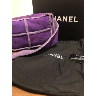 シャネル(CHANEL)の【新品・保証カードあり！】CHANEL ムートンバッグ　パープル(ショルダーバッグ)