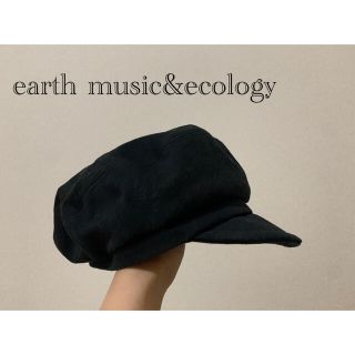 アースミュージックアンドエコロジー(earth music & ecology)のキャスケット　ブラック(キャスケット)