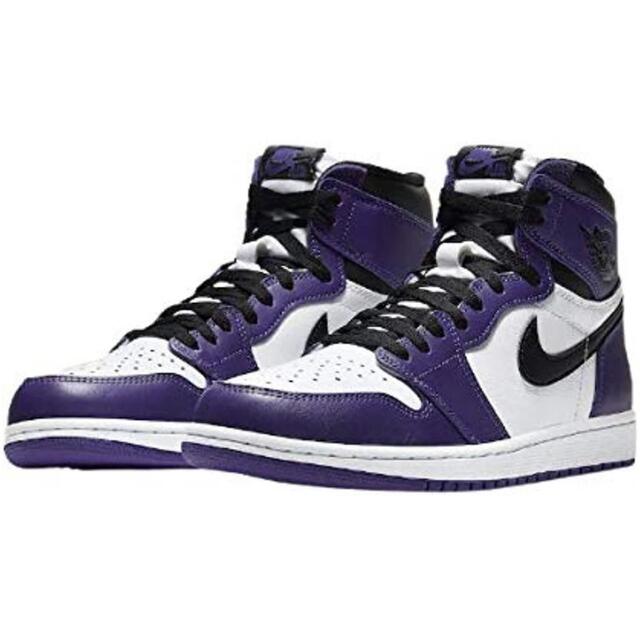 【新品⭐️未使用】AIR JORDAN 1 HIGH COURT PURPLEメンズ