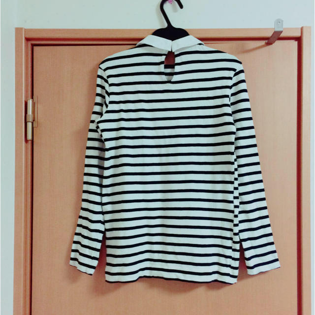 ZARA(ザラ)のZARA/ボーダービジューTOPS レディースのトップス(カットソー(長袖/七分))の商品写真