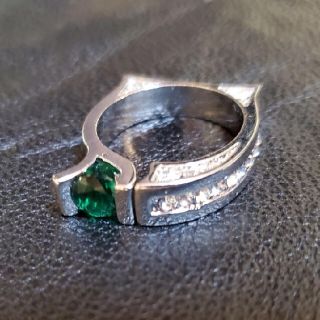 green zircon design RING リング 指輪 ジルコニア(リング(指輪))