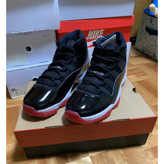 NIKE AIR JORDAN 11 RETRO "BRED" 27.5cm275cm使用状況