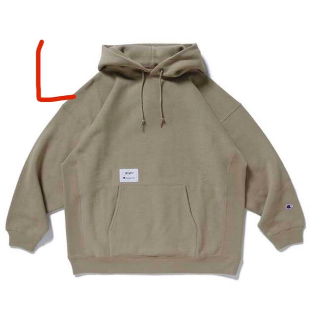 W)taps(ダブルタップス)のwtaps × Champion パーカー フーディ オリーブ Olive L メンズのトップス(パーカー)の商品写真