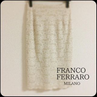 フランコフェラーロ(FRANCO FERRARO)のFRANCO FERRARO♡レースタイトスカート(ひざ丈スカート)