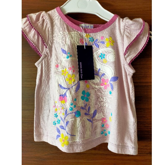 ANNA SUI mini(アナスイミニ)の新品タグ付き　アナスイミニ　Tシャツ キッズ/ベビー/マタニティのキッズ服女の子用(90cm~)(Tシャツ/カットソー)の商品写真