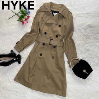 ハイク(HYKE)の美品☆ HYKE ロングトレンチコート ライナー 2way 人気サイズ ダブル(トレンチコート)