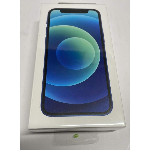 新品未開封国内版SIM ロック解除済iPhone 12 mini ブルー64GB 贈る結婚