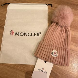 モンクレール(MONCLER)の【新品未使用】モンクレール　ニット帽　フォックスファー(ニット帽/ビーニー)