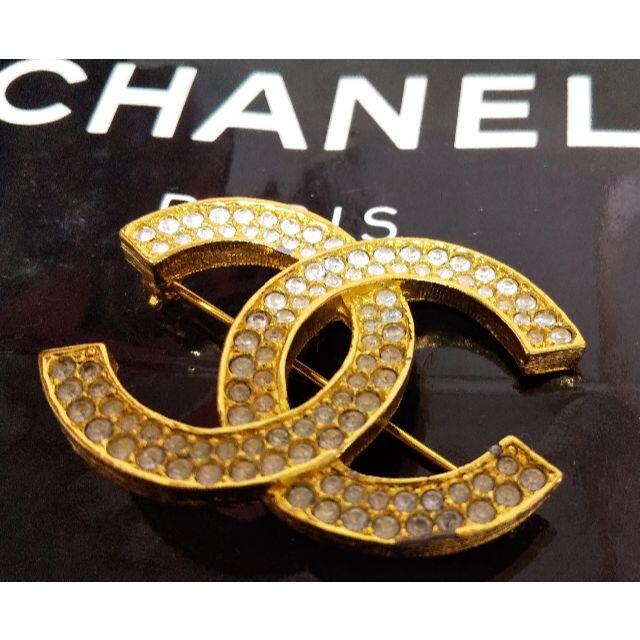 シャネル ココマーク ブローチ ゴールド CHANEL 縦3cm 横4.5cm