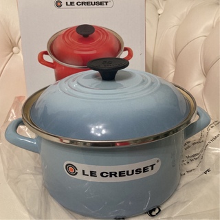 LE CREUSET - 新品　ル・クルーゼ  ホーロー 鍋 キャセロール 20 cm  コースタルブルー