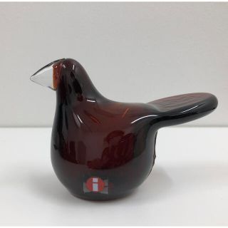 限定 イッタラ iittala バード スコープ シエッポ ブラウン クリア(置物)