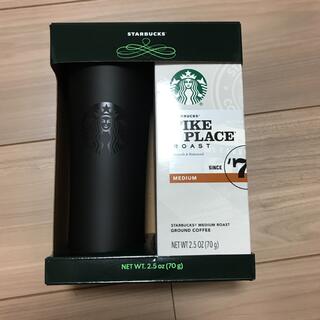 Starbucks Coffee - コストコスターバックス　タンブラー(黒)とパイクプレイスギフトセット
