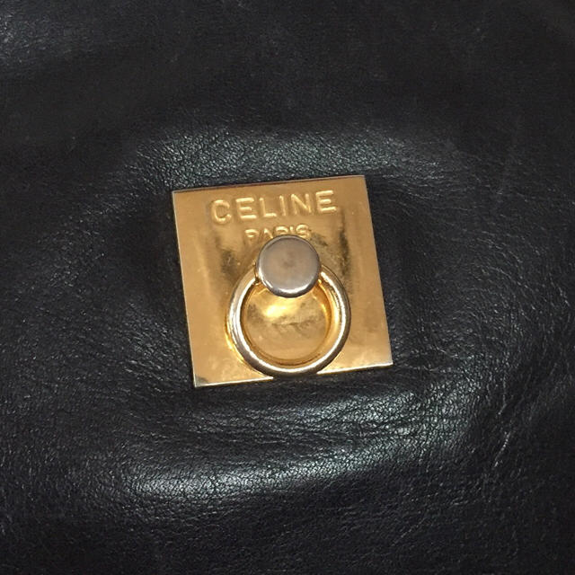 celine(セリーヌ)の80's仏！CELINE！ネイビー×レッドポーチ レディースのファッション小物(ポーチ)の商品写真