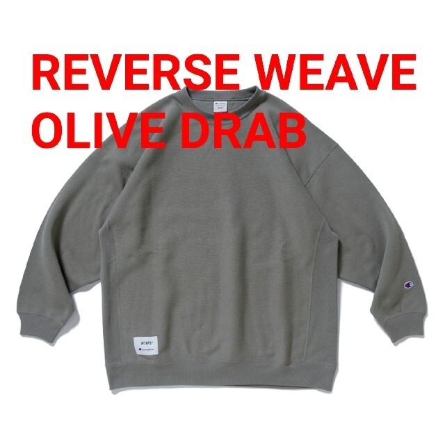 WTAPS × Champion Crewneck Sweat Olive L