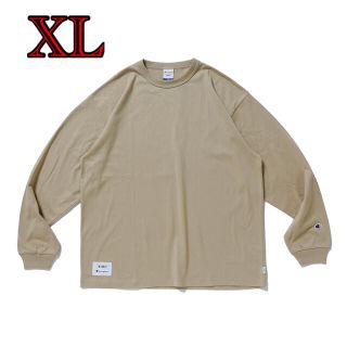 ダブルタップス(W)taps)の【送料込み★】WTAPS × Champion コラボロンT ベージュ XL(Tシャツ/カットソー(七分/長袖))