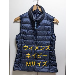 ユニクロ(UNIQLO)のウルトラライトダウンベスト　ユニクロ　 サイズM　ネイビー(ダウンベスト)