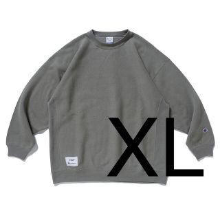 ダブルタップス(W)taps)の【新品】WTAPS CHAMPION コラボ スウェット XLサイズ オリーブ(スウェット)