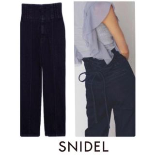 スナイデル(SNIDEL)のsnidel スナイデル / レースアップデニム デニムパンツ(デニム/ジーンズ)