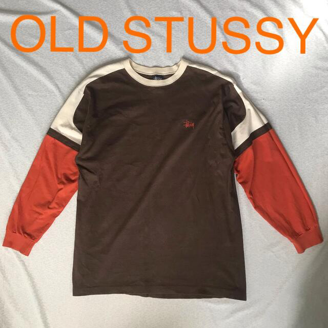 STUSSY ステューシー ラグランtシャツ 7部袖 USA製 メンズ XL 正規通販