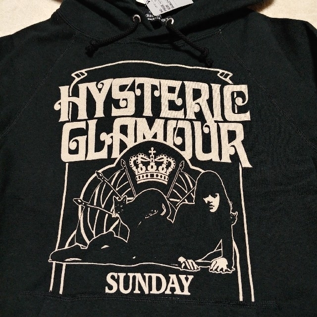 ★未使用★HYSTERIC GLAMOUR ヒステリックグラマー パーカー 黒 レディースのトップス(パーカー)の商品写真