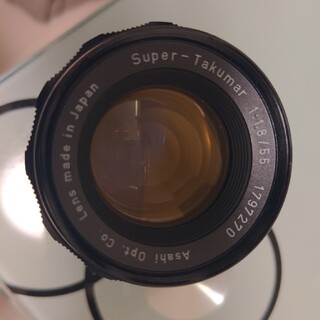 ペンタックス(PENTAX)のスーパータクマー 55mm f1.8 マウント付き 明日12時までの出品(レンズ(単焦点))