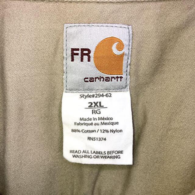 carhartt(カーハート)の【専用3点】希少 90s カーハート ワークシャツ 刺繍ロゴ ビッグシルエット  メンズのトップス(シャツ)の商品写真