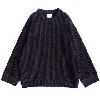 シャリーフ(SHAREEF)のSHAREEF MOLE STRIPE PULL OVER RE-NECK(ニット/セーター)